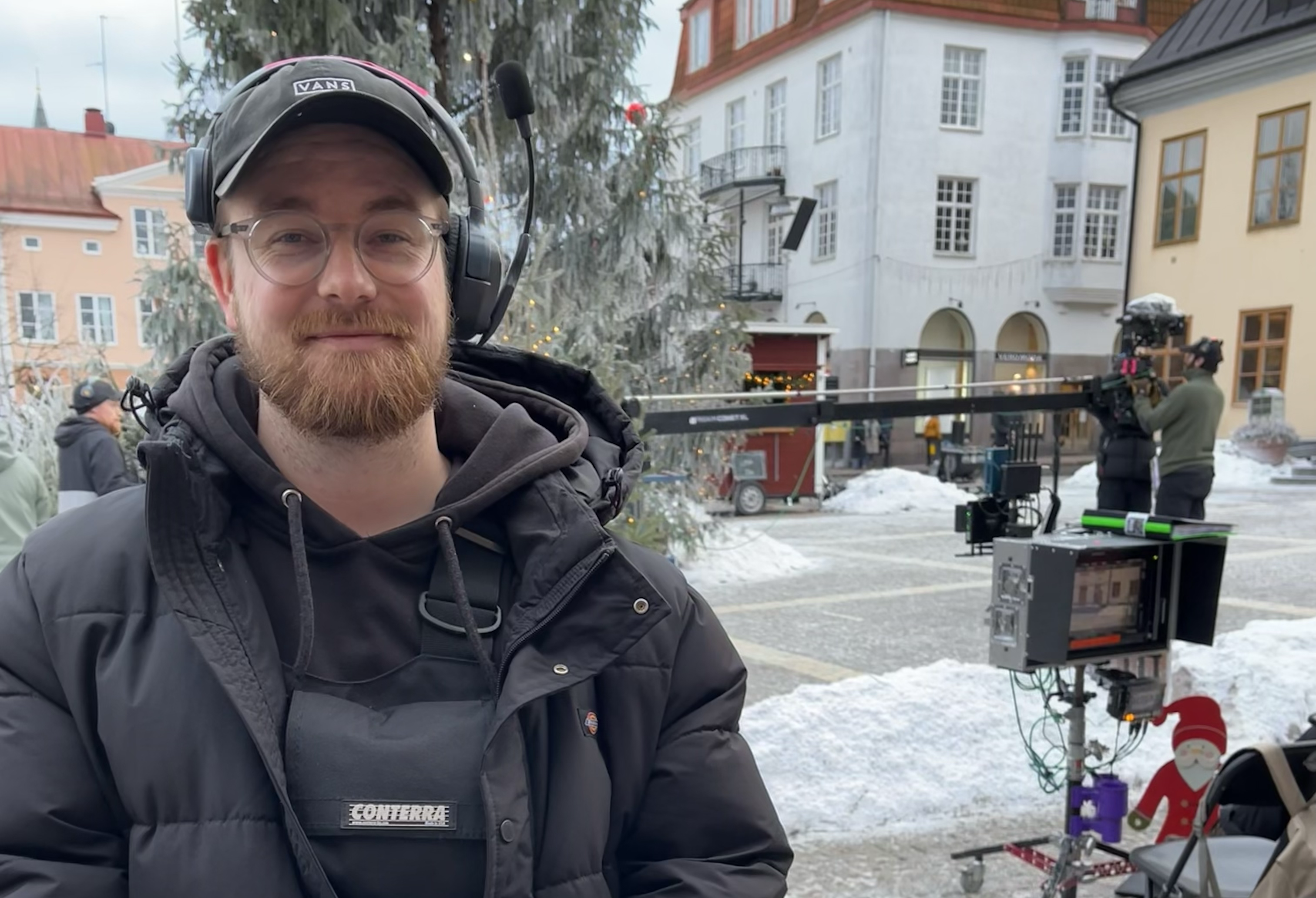 Deltagare vid inspelning av julkalender